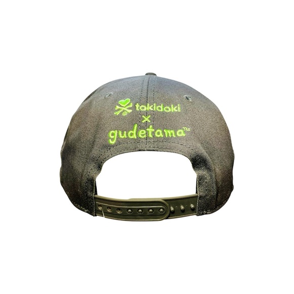 Tokidoki x Gudetama Kaiju Snapback Cap Gray Hat Japanese Lazy Egg Meh NWT - Picture 5 of 6